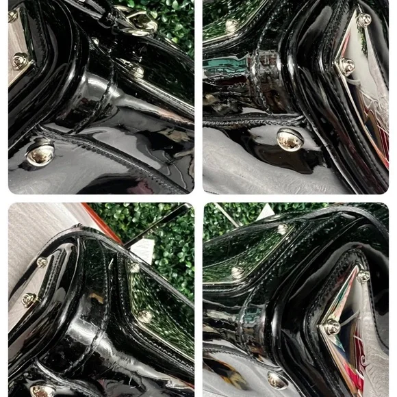 Gucci Romy Satchel Large Black Patent Leather - Picture 6 of 12